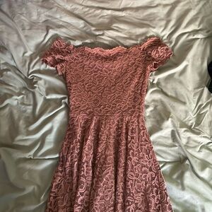 Pink lace dress from windsor size Small
